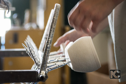 Preparazione dello stampato per la fase di verniciatura o cromatura